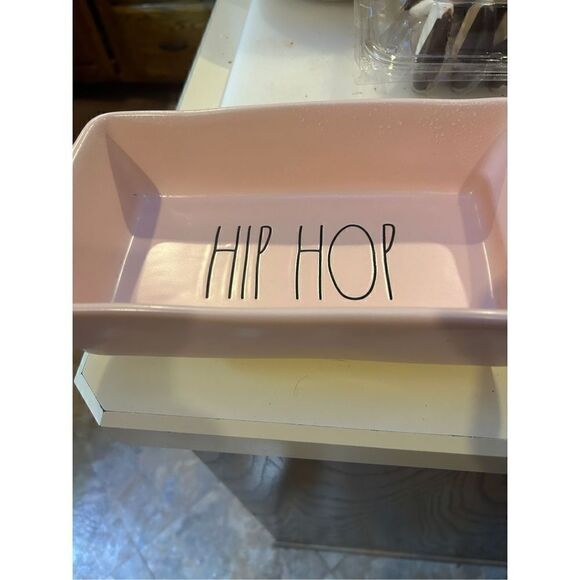 Rae Dunn, Pink “Hip Hop” Loaf Pan - Picture 2 of 2
